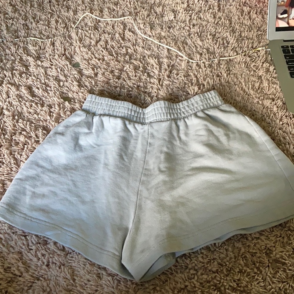 Green Zara shorts